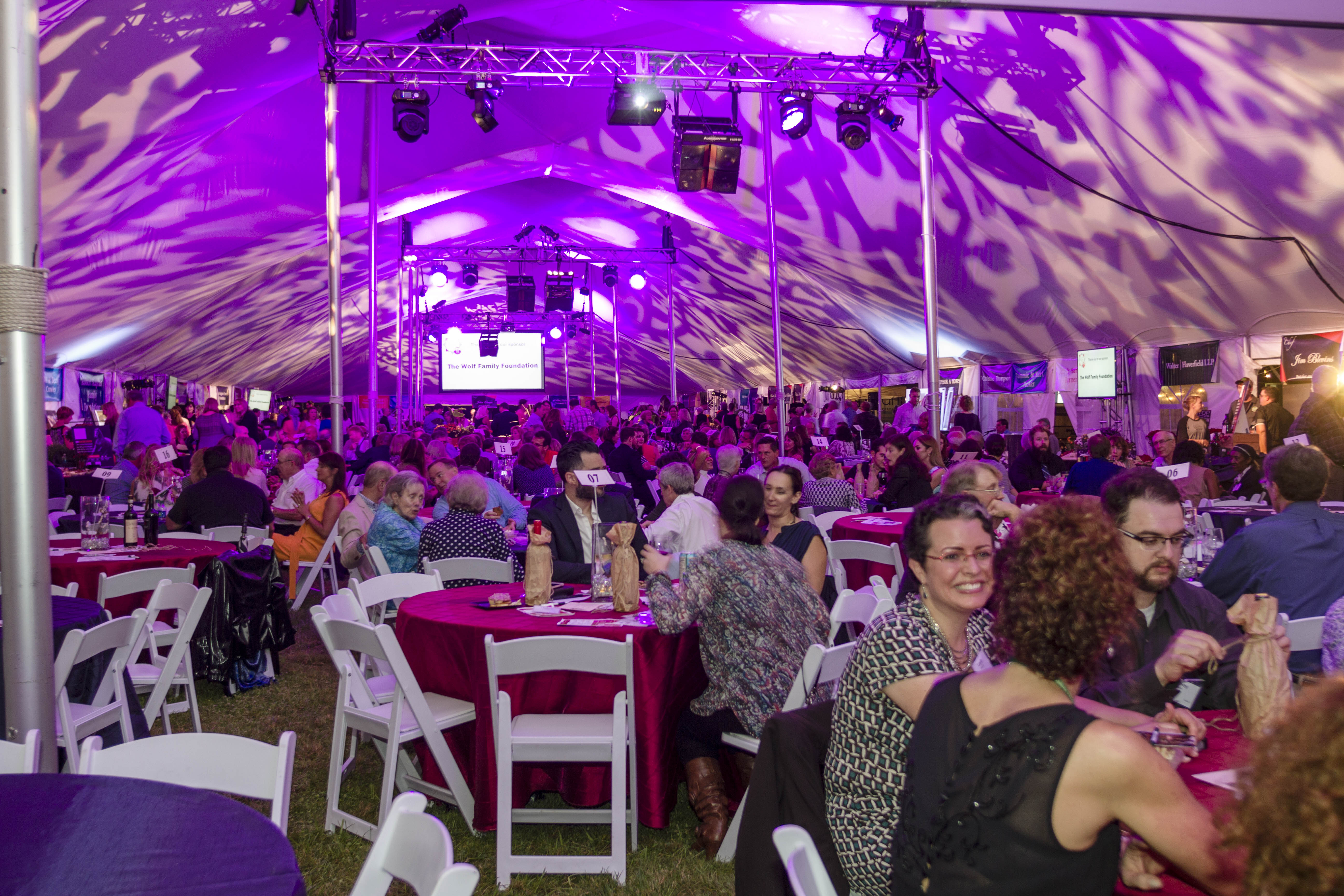 Event tent for Chefs Unbridled