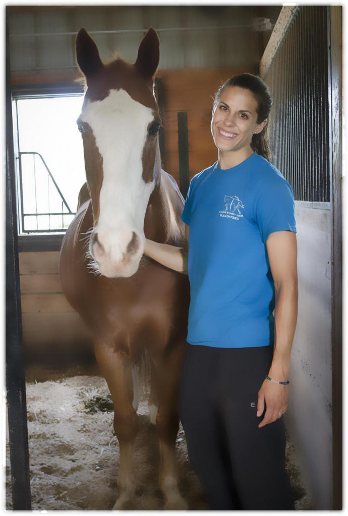 Ellen in the barn Ellen in the barn