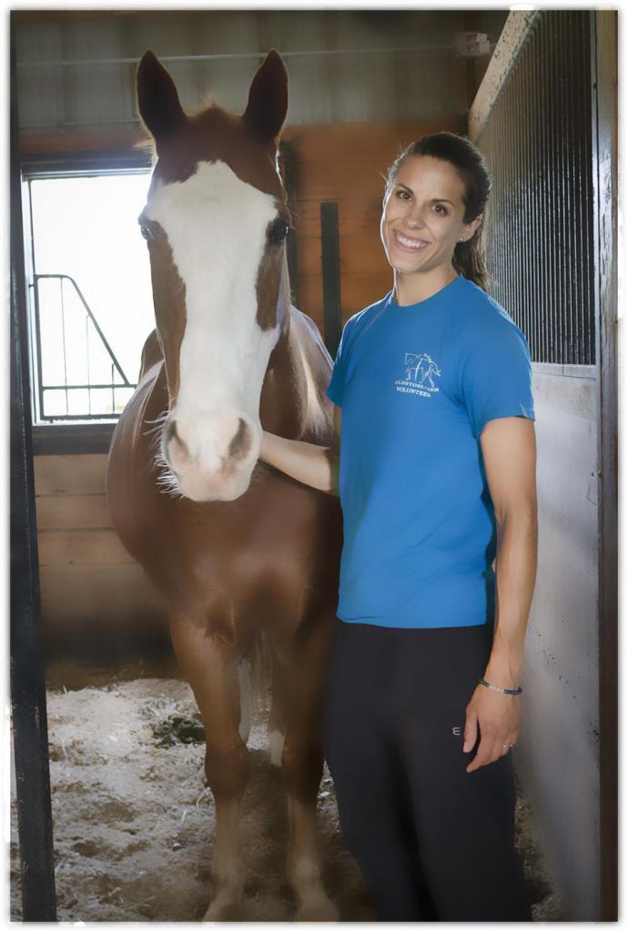 Ellen in the barn