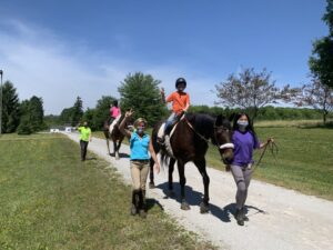 Students riding at Summer Camp