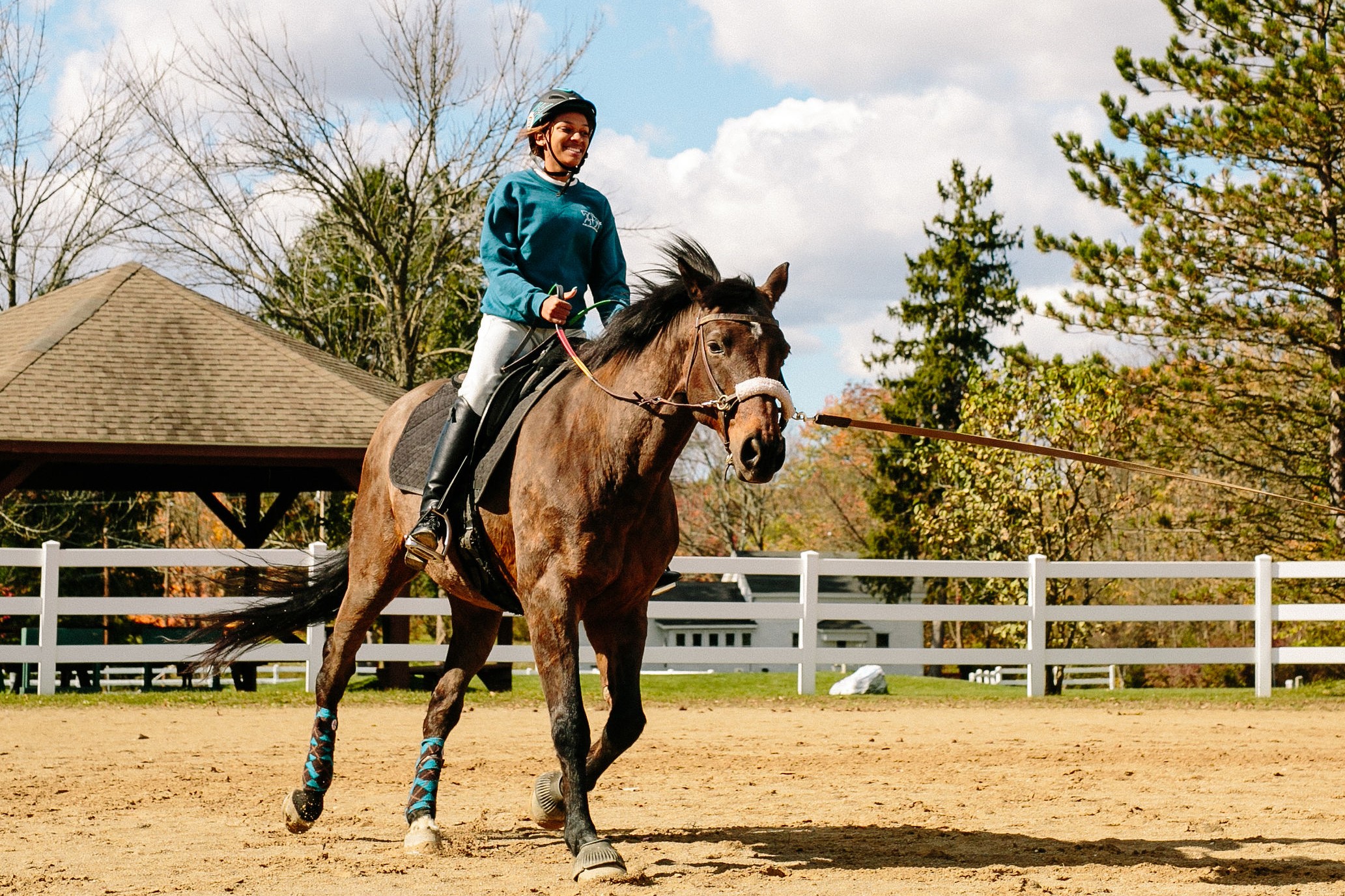 Nyla learning to canter