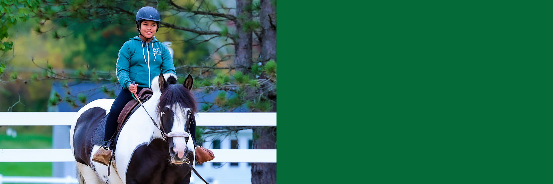 Alani riding on a horse