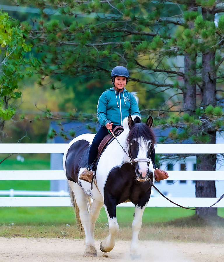 Alani riding on a horse